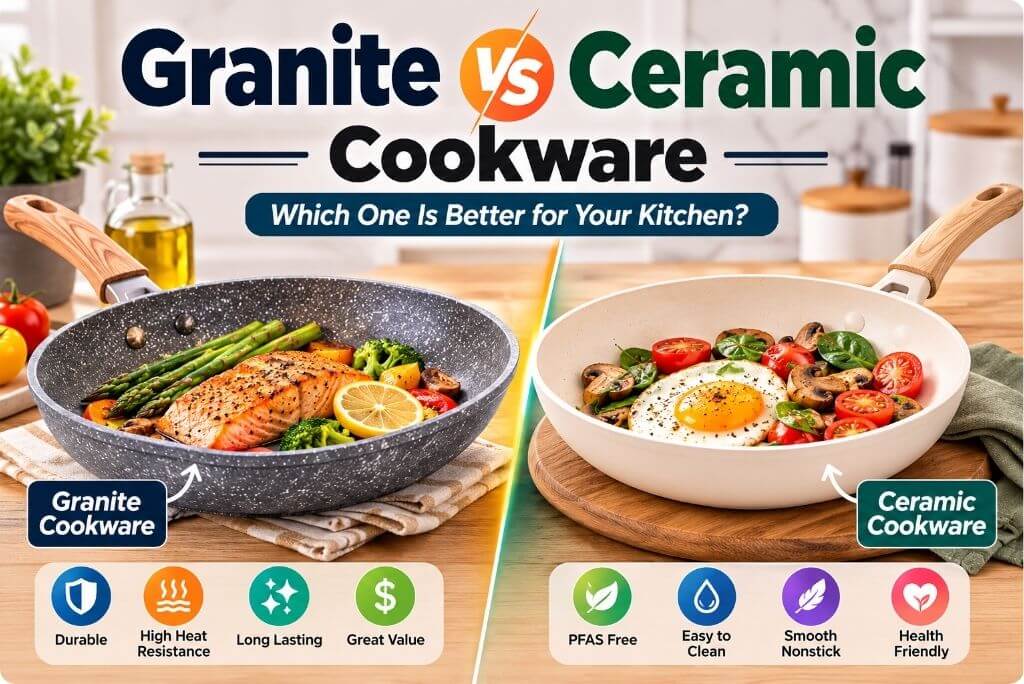 Granite vs Ceramic Cookware