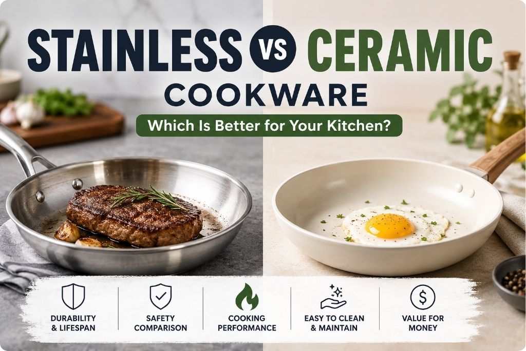 Stainless Steel vs Ceramic Cookware