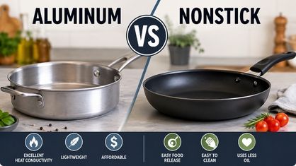 Aluminum vs Nonstick Cookware
