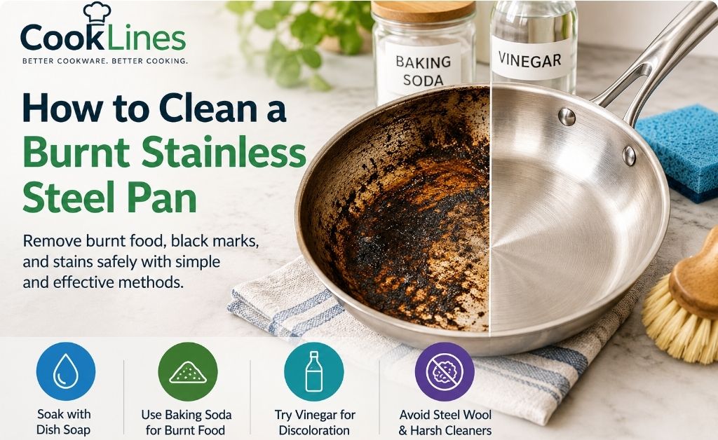 How to Clean a Burnt Stainless Steel Pan